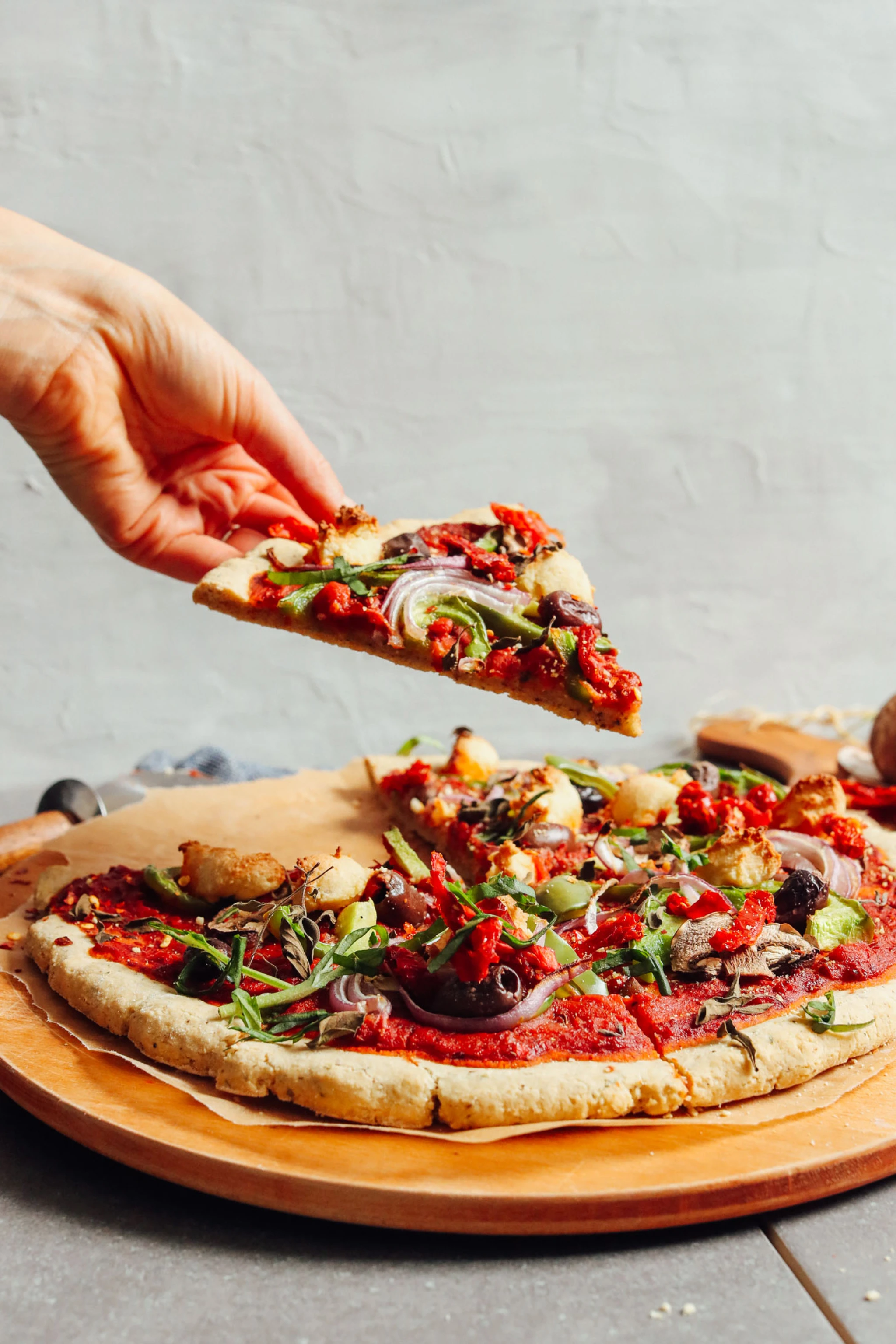 Gluten Free Seasoned Vegan Pizza Crust