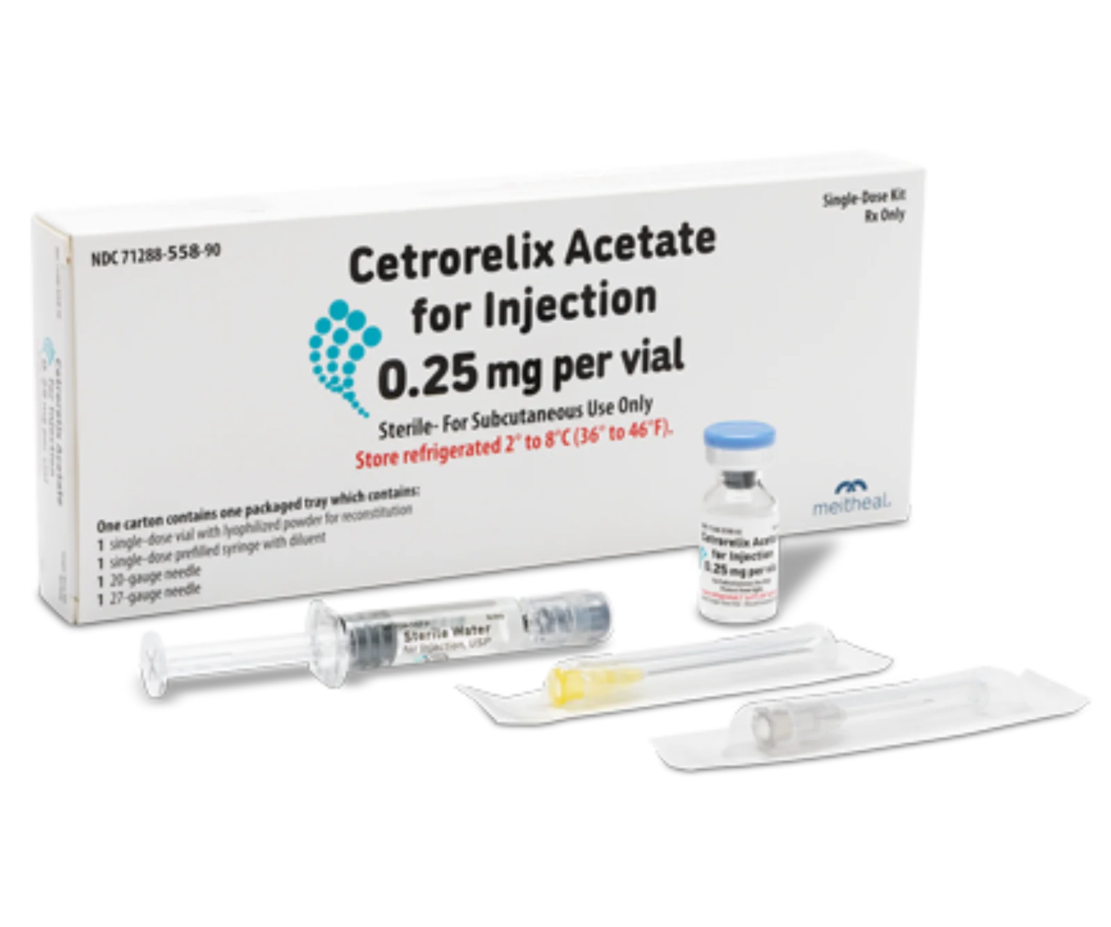Cetrorelix Acetate for Injection Kit 0.25 mg