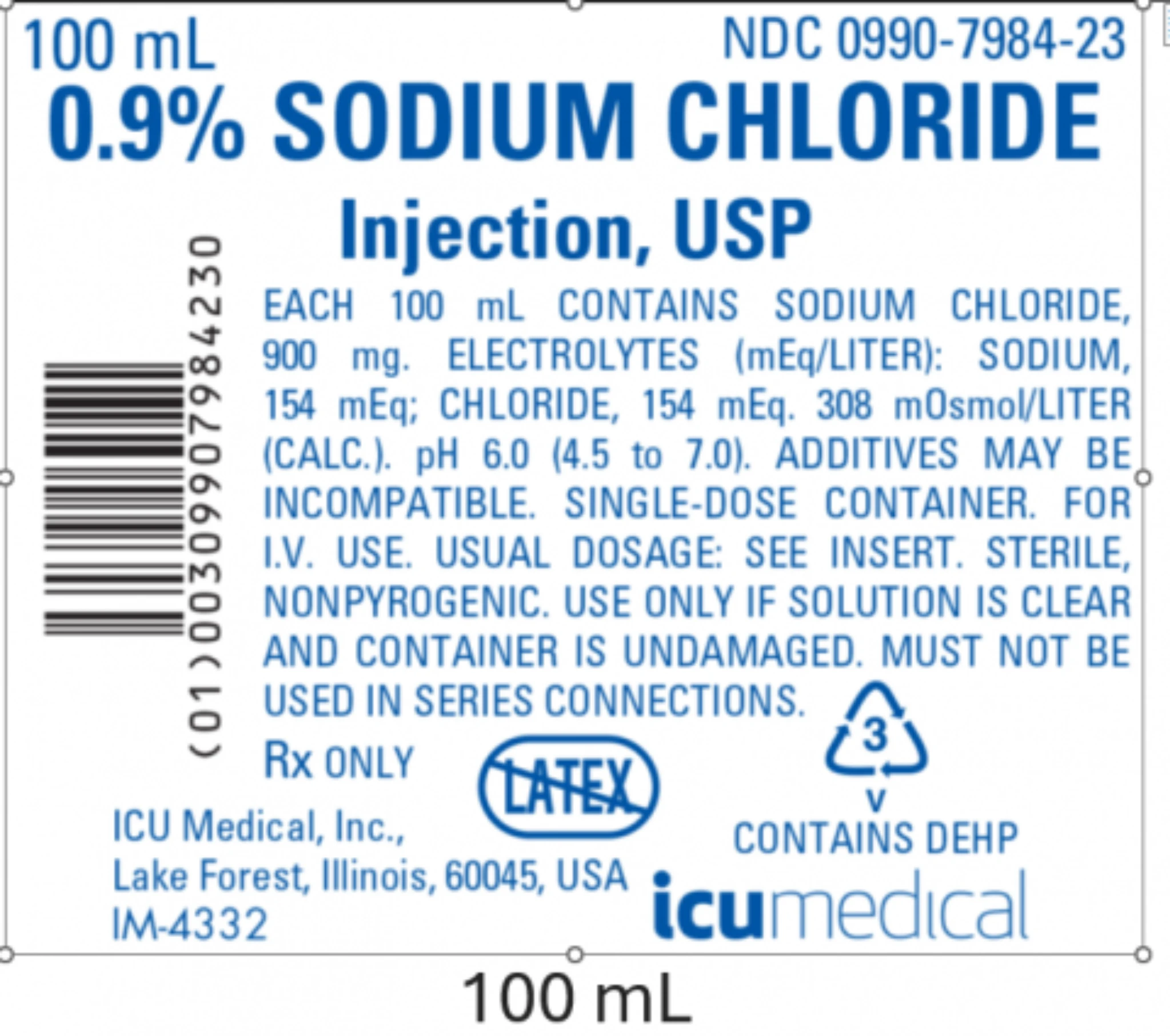 ICU Medical 0.9% Sodium Chloride Injection