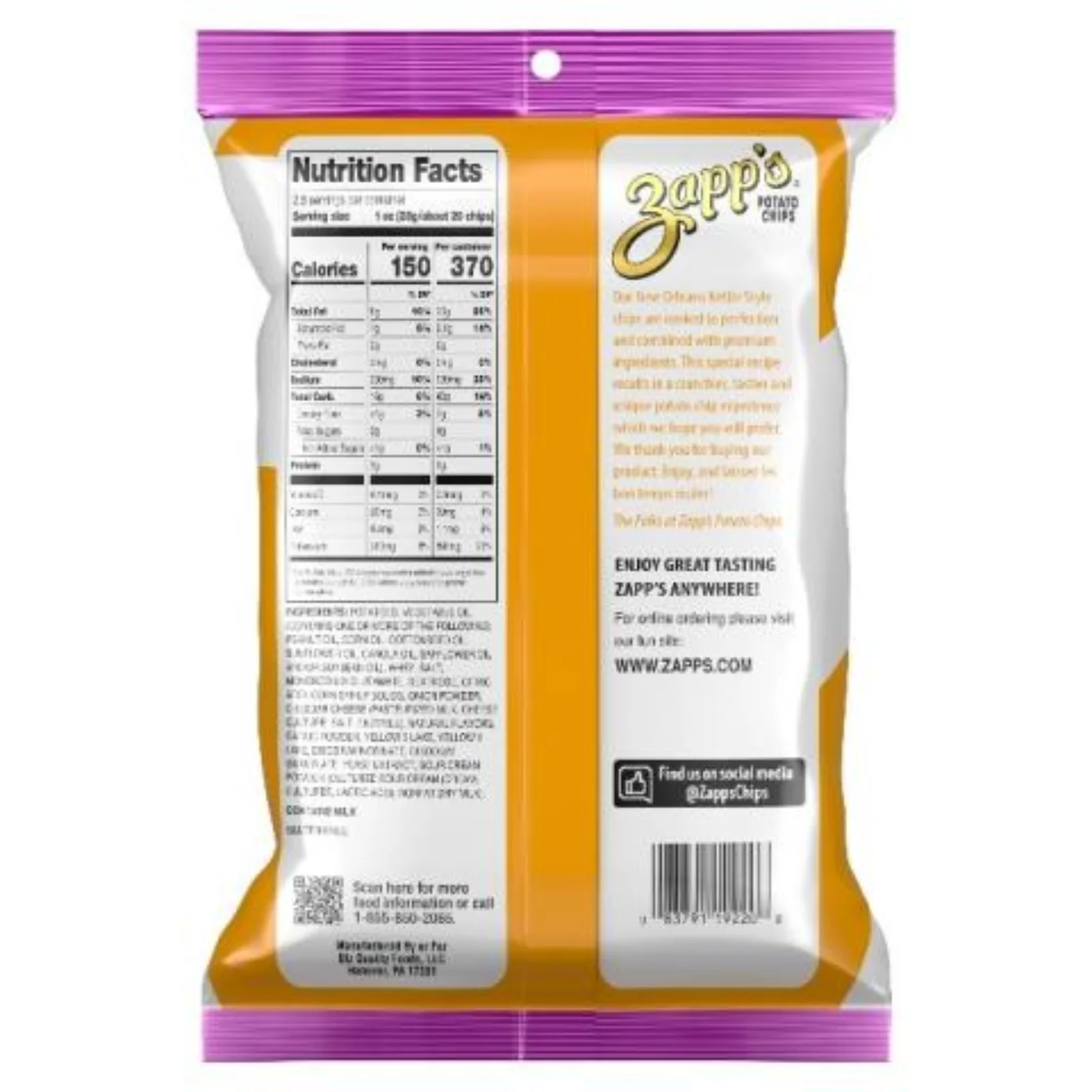 Utz Quality Foods: Zapp's and Dirty Potato Chips