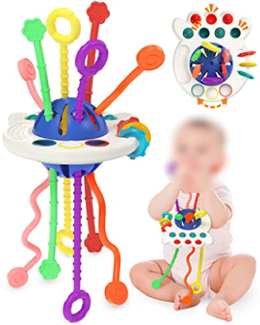 Yetonamr Pull String Teething Toy