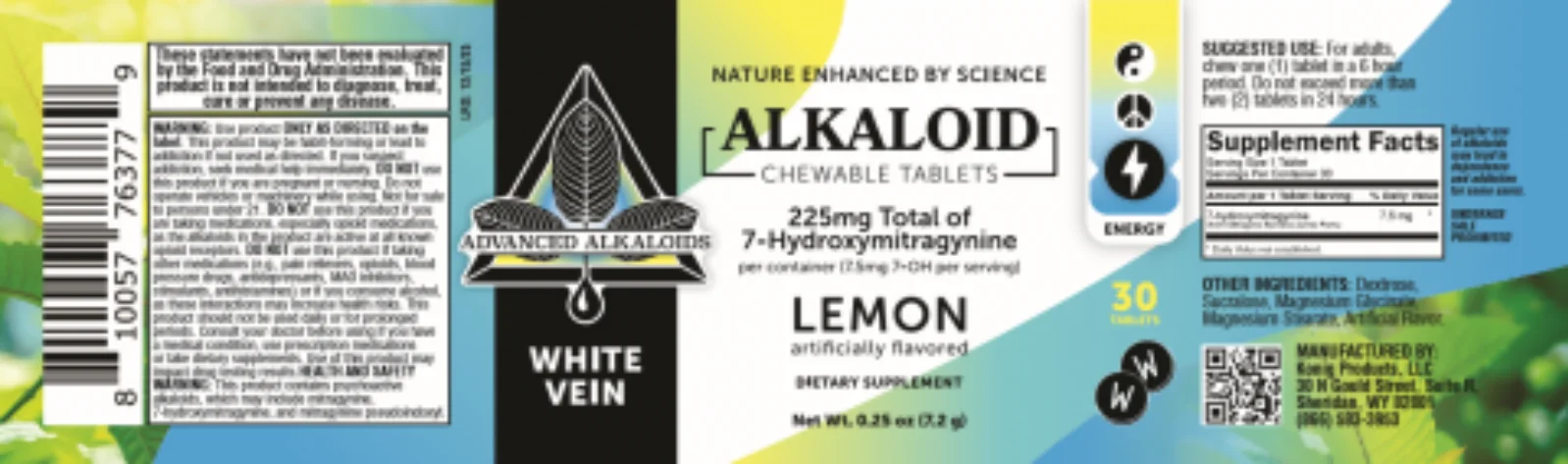 White Vein Advanced Alkaloids Chewable Tablets