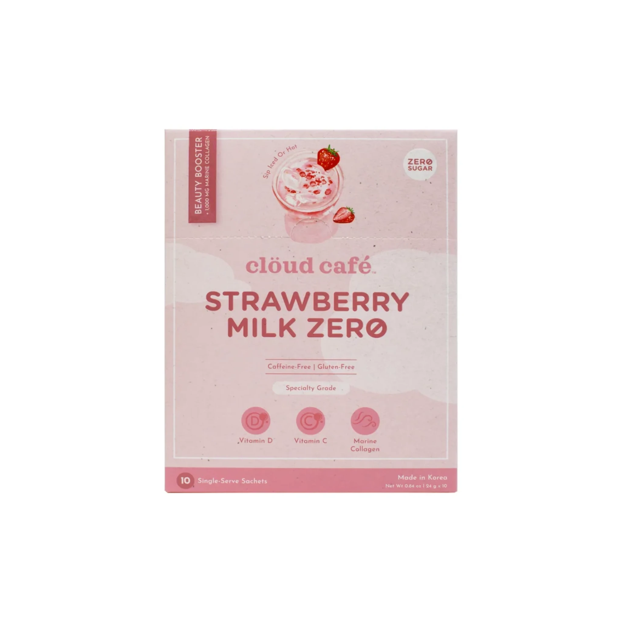 Cloud Cafe Collagen Milk and Strawberry Milk Zero