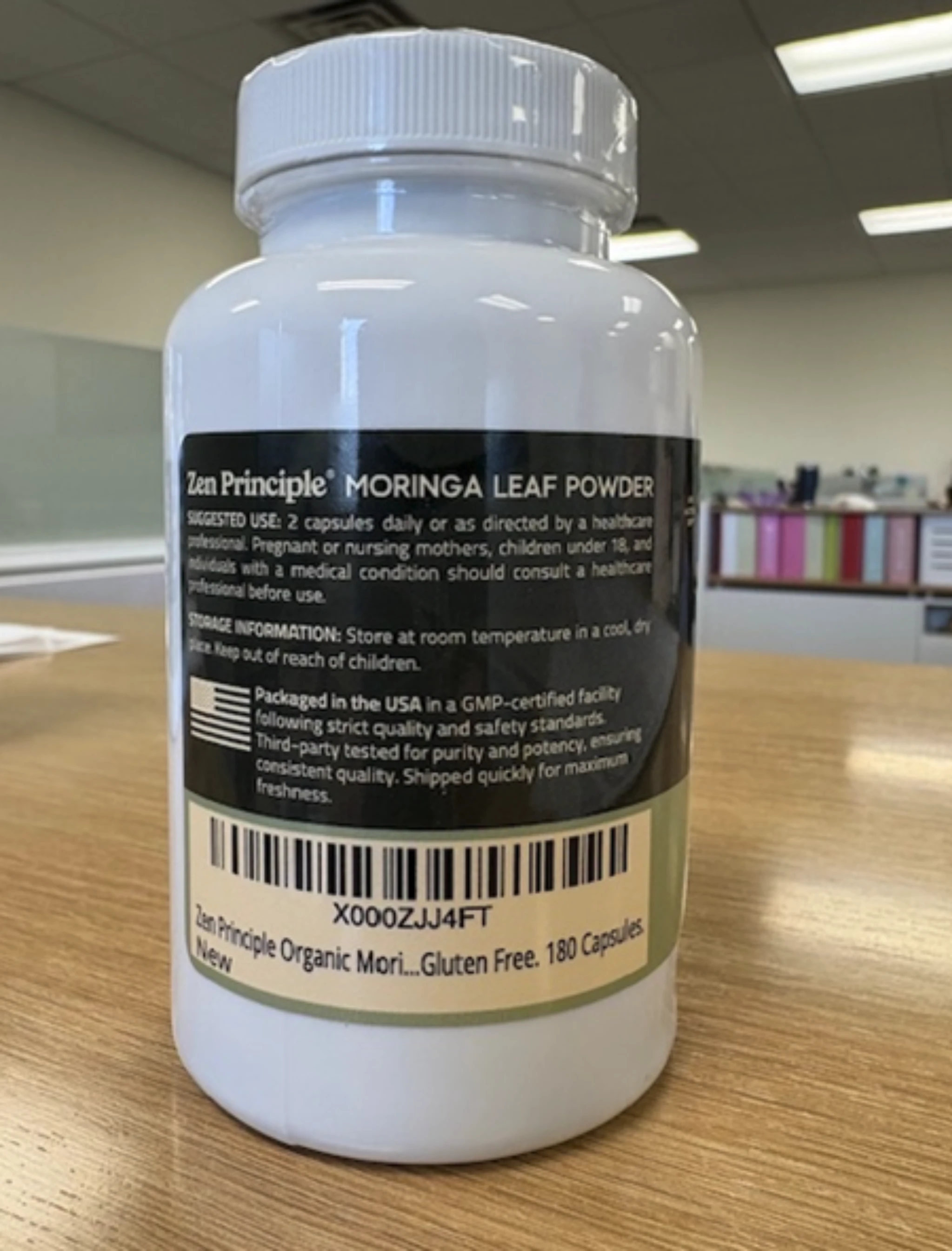 Zen Principle Moringa Leaf Powder Capsules