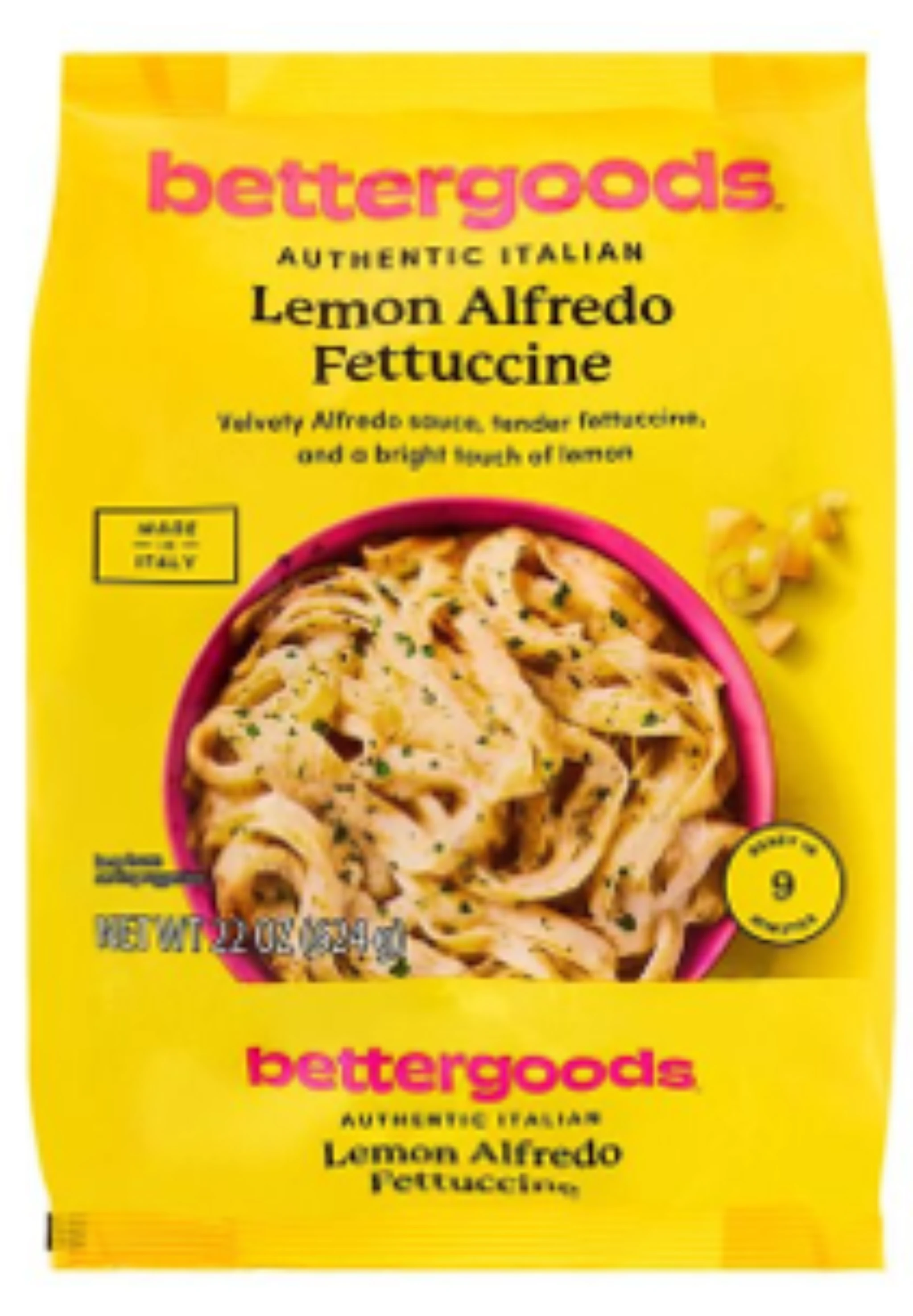Bettergoods Lemon Alfredo Fettuccine