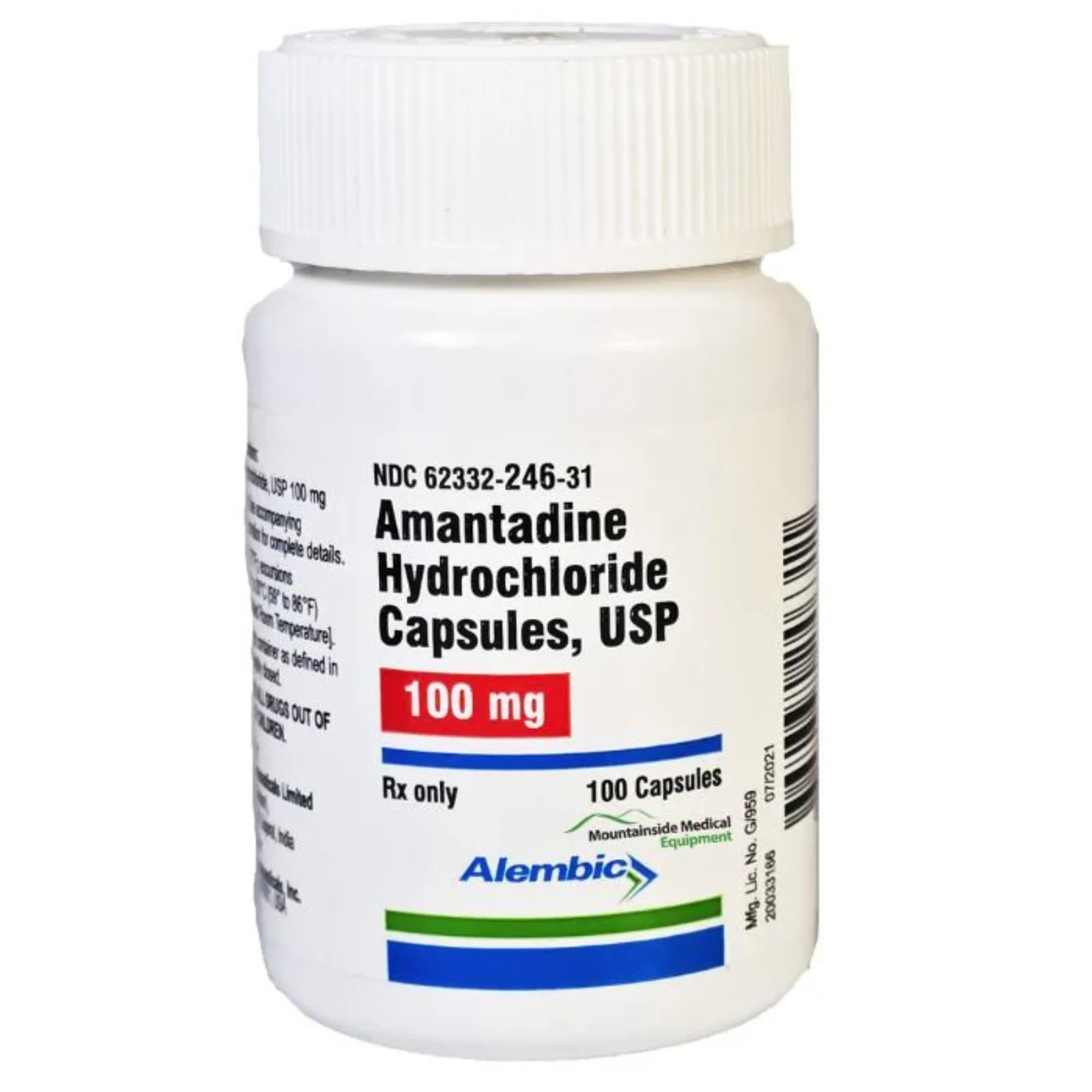 Amantadine HCl Capsules 100 mg