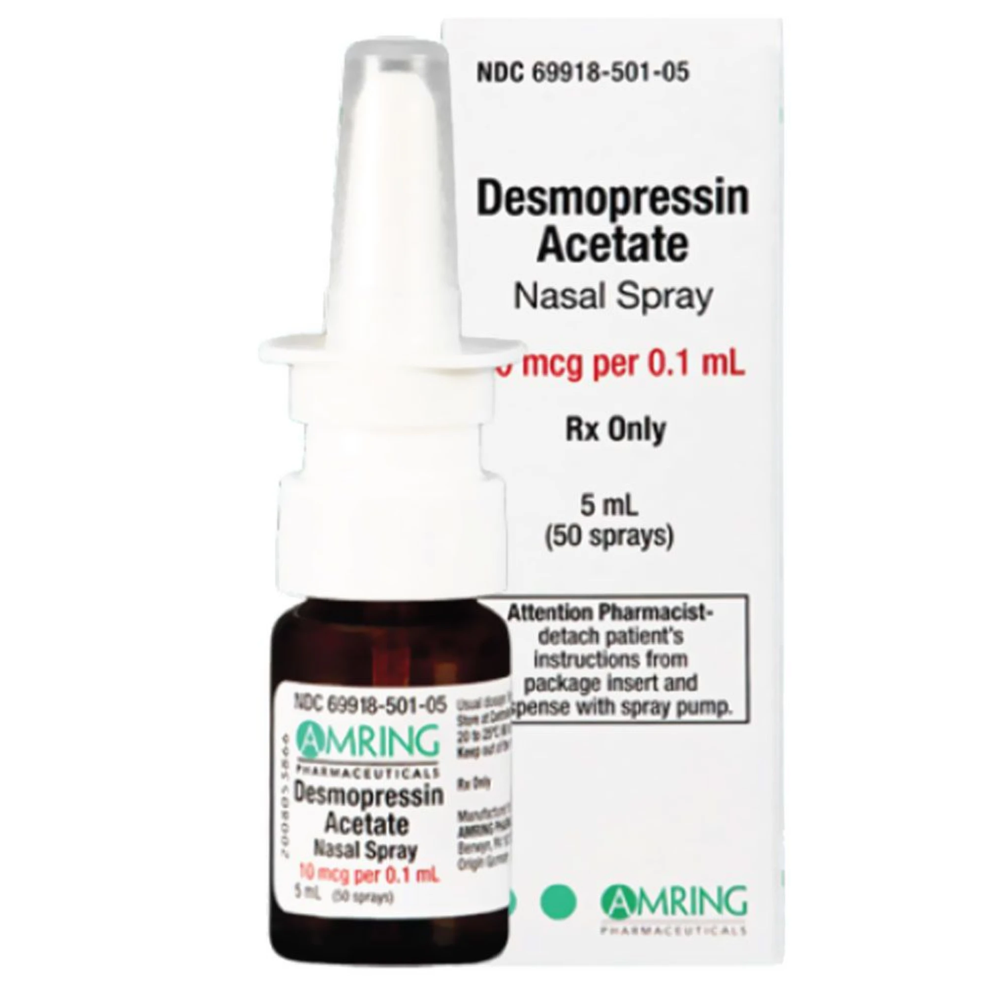 Desmopressin Nasal Spray, USP 10 mcg/0.1 mL