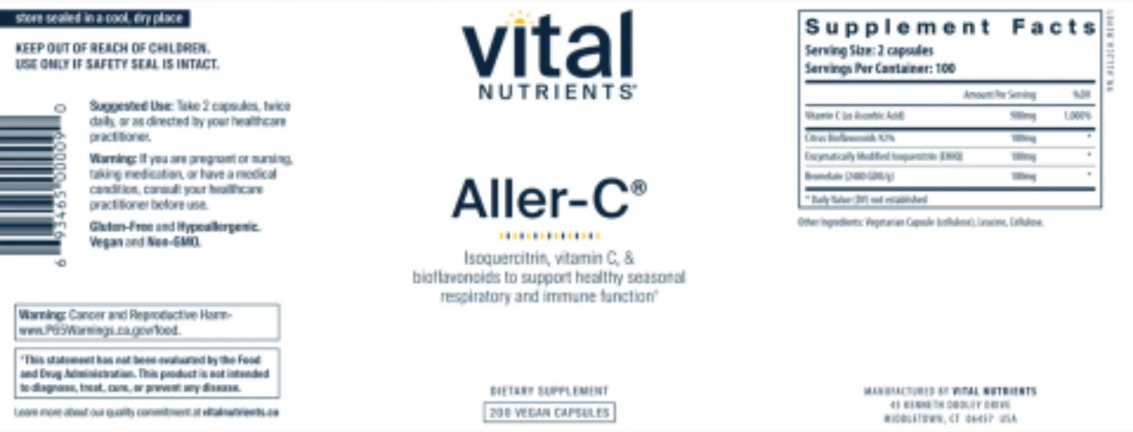 Vital Nutrients Aller-C