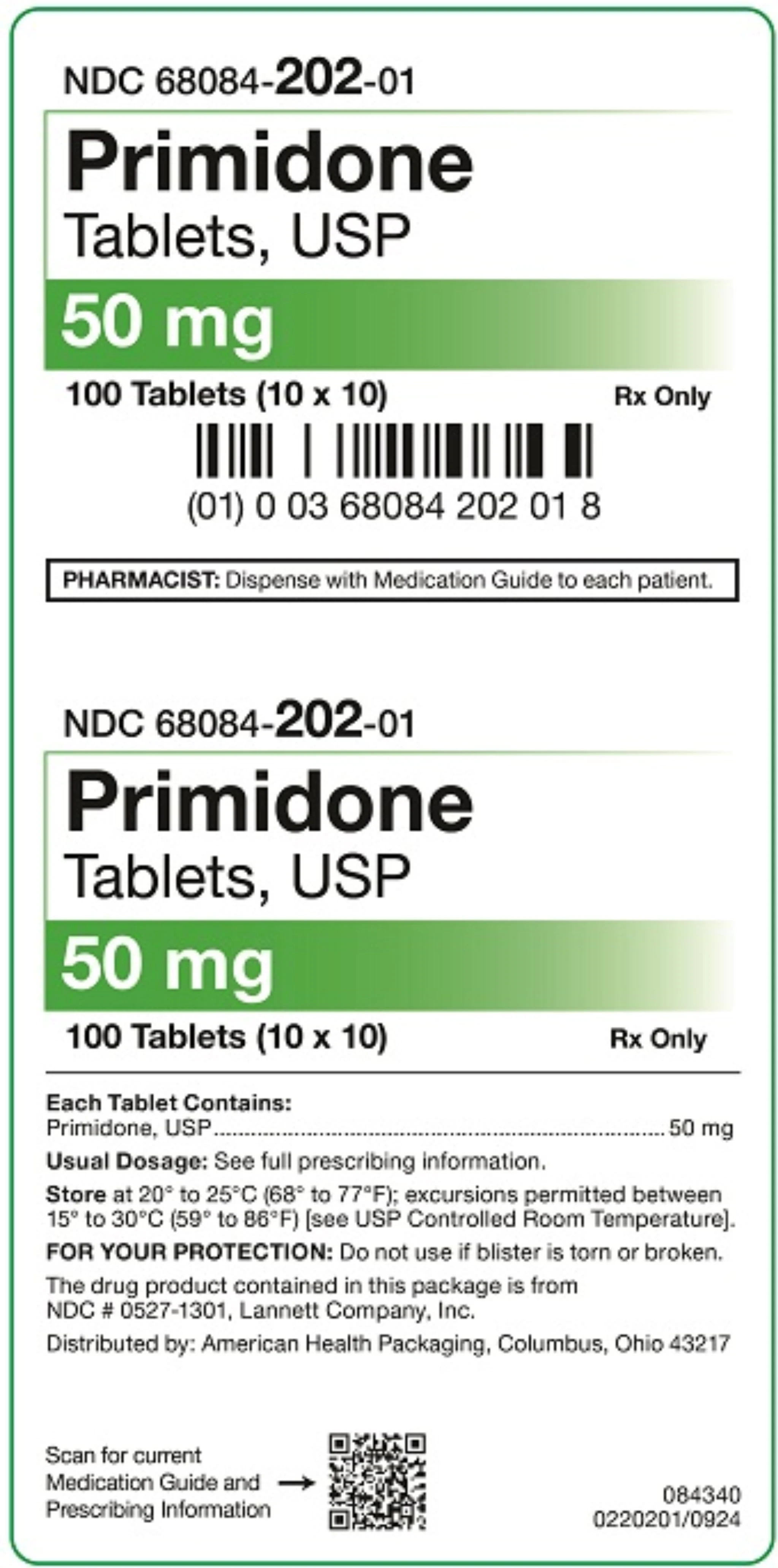 American Health Packaging Primidone Tablets