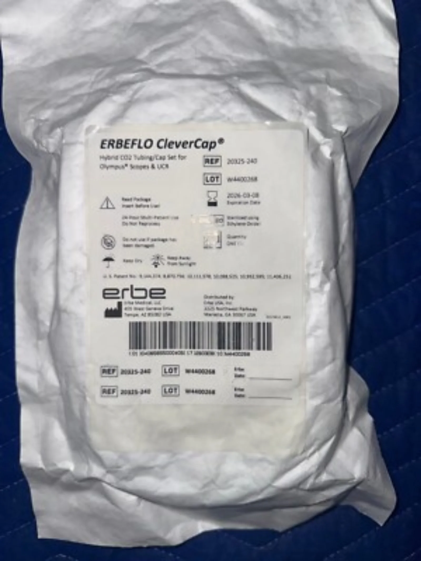 ERBEFLO CleverCap CO2 Tubing/Cap Sets