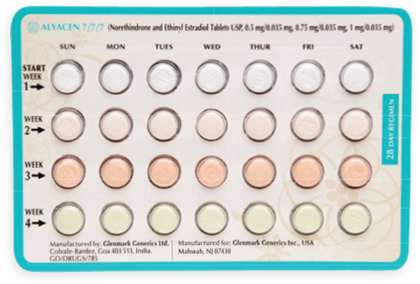 Alyacen 7/7/7 Tablets