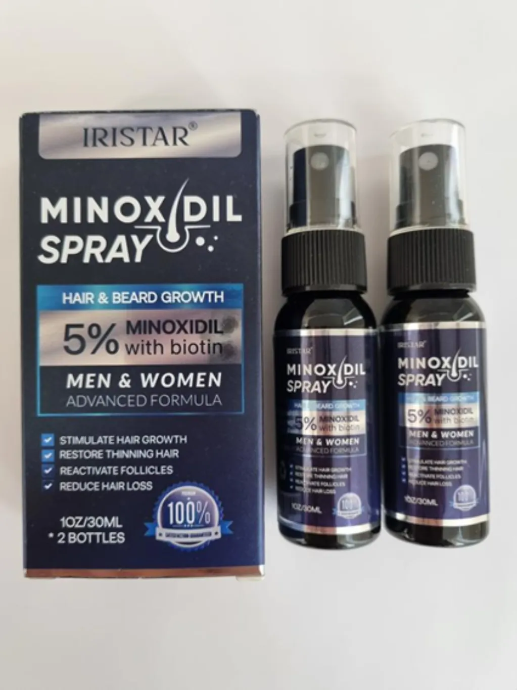 Iristar Minoxidil Spray Bottles