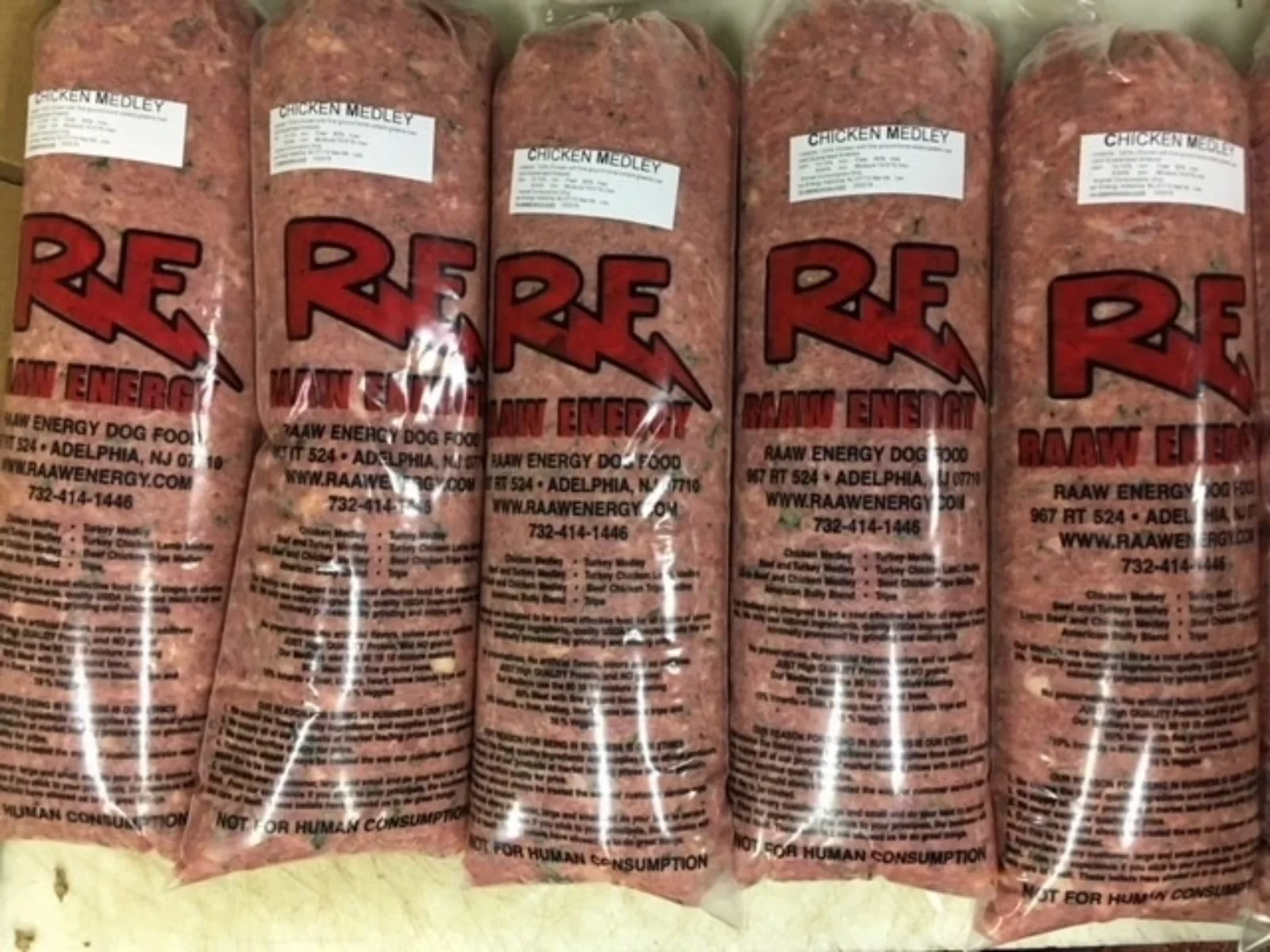 Raaw Energy Dog Food Chicken Medley
