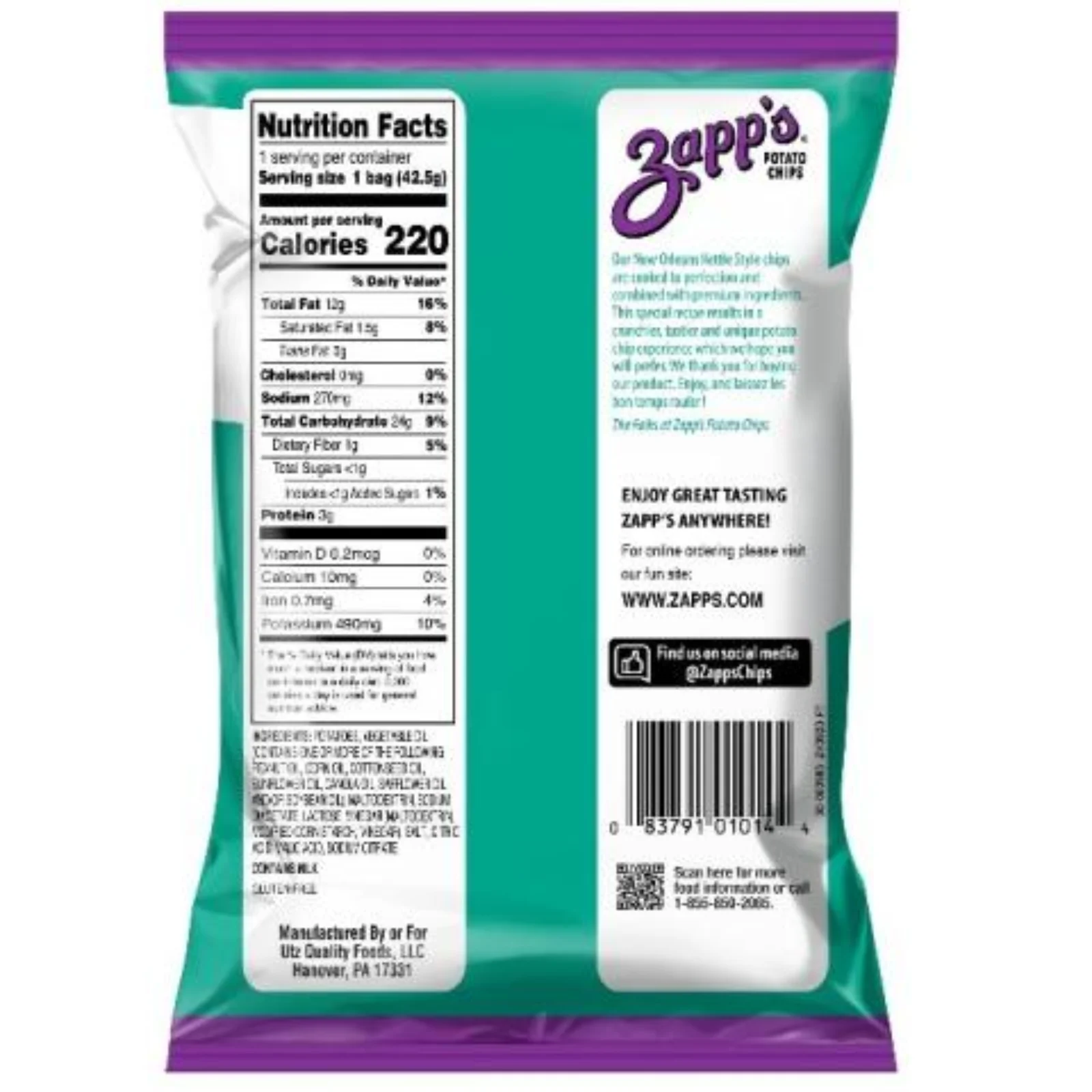 Utz Quality Foods: Zapp's and Dirty Potato Chips