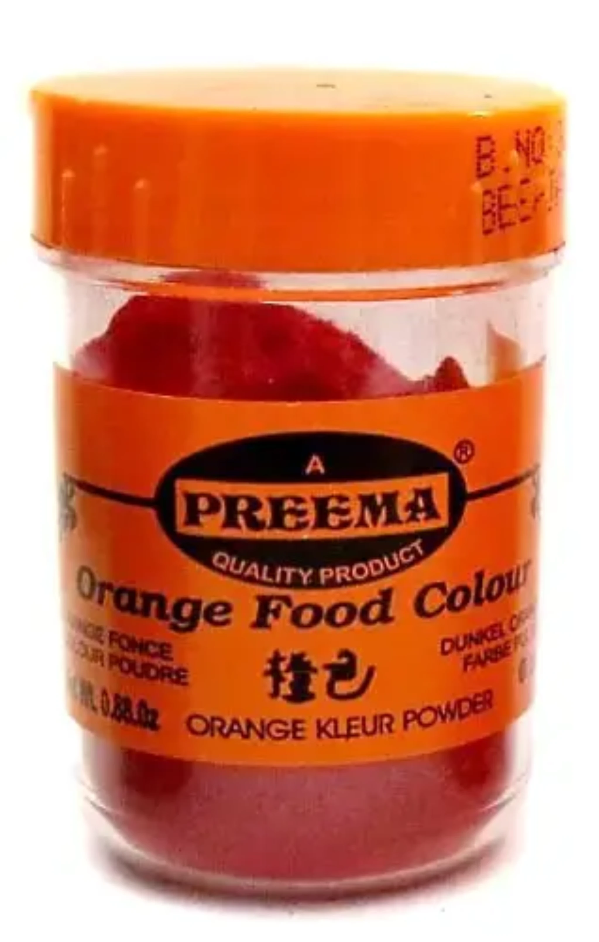 Preema Bright Red and Orange Food Colour Powder