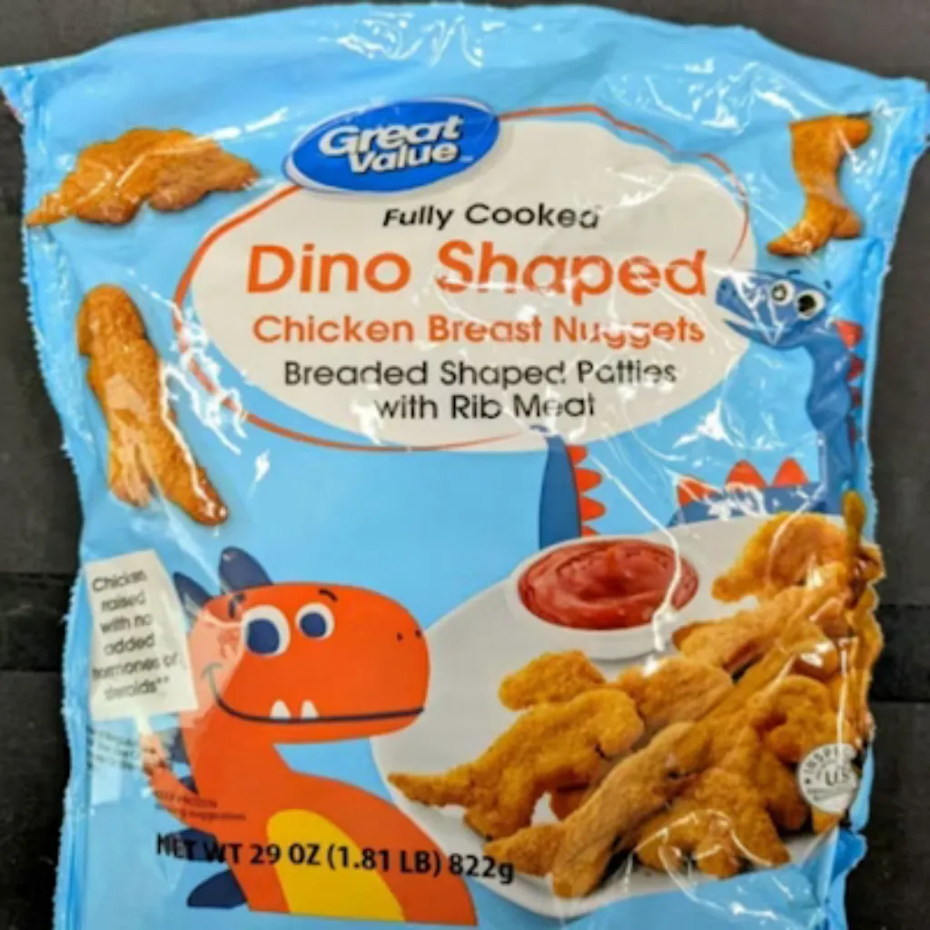 Walmart Great Value Dino Shaped Chicken Nuggets — Retraction