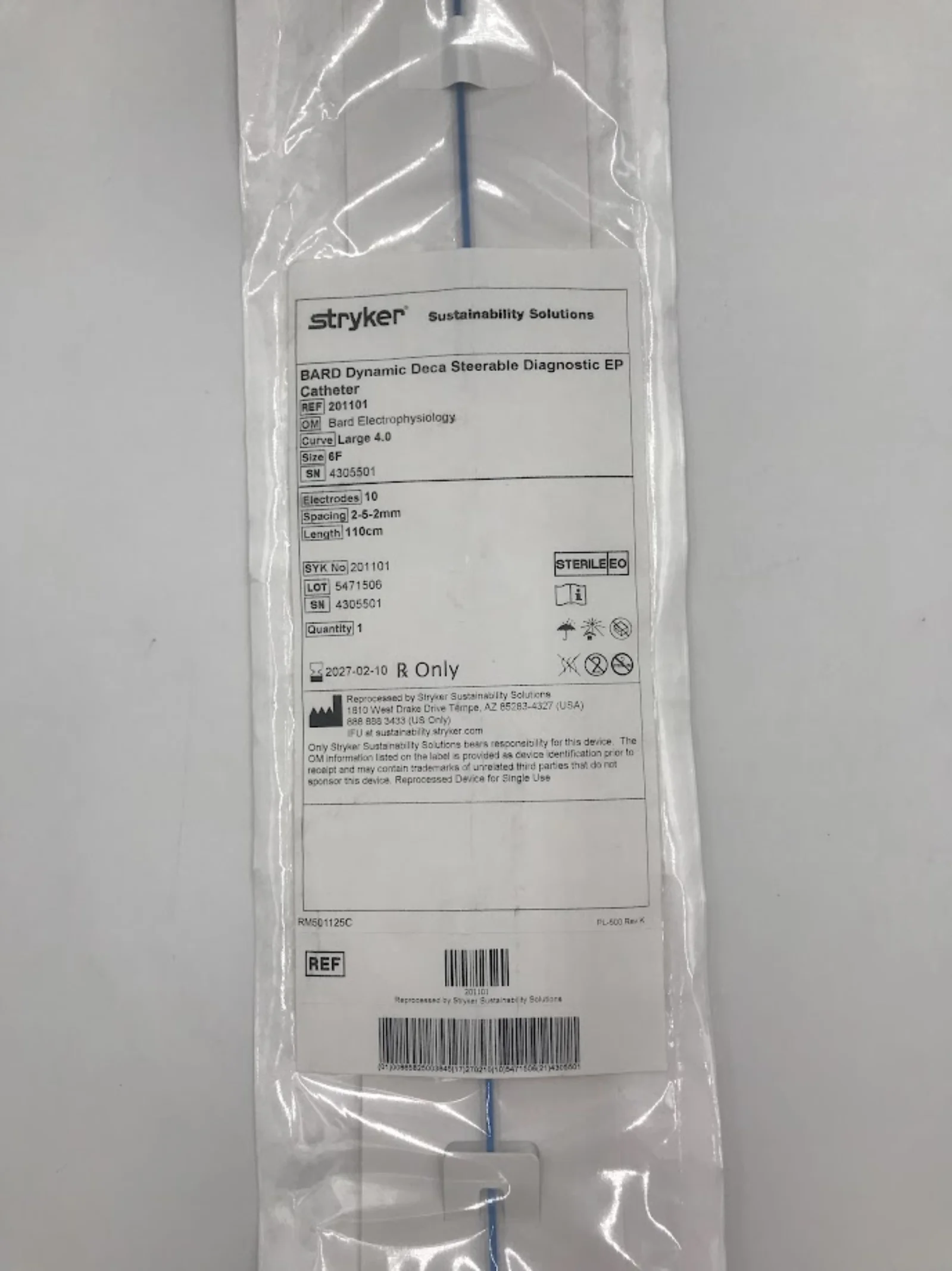 Bard Dynamic Deca Steerable Electrophysiology Catheter