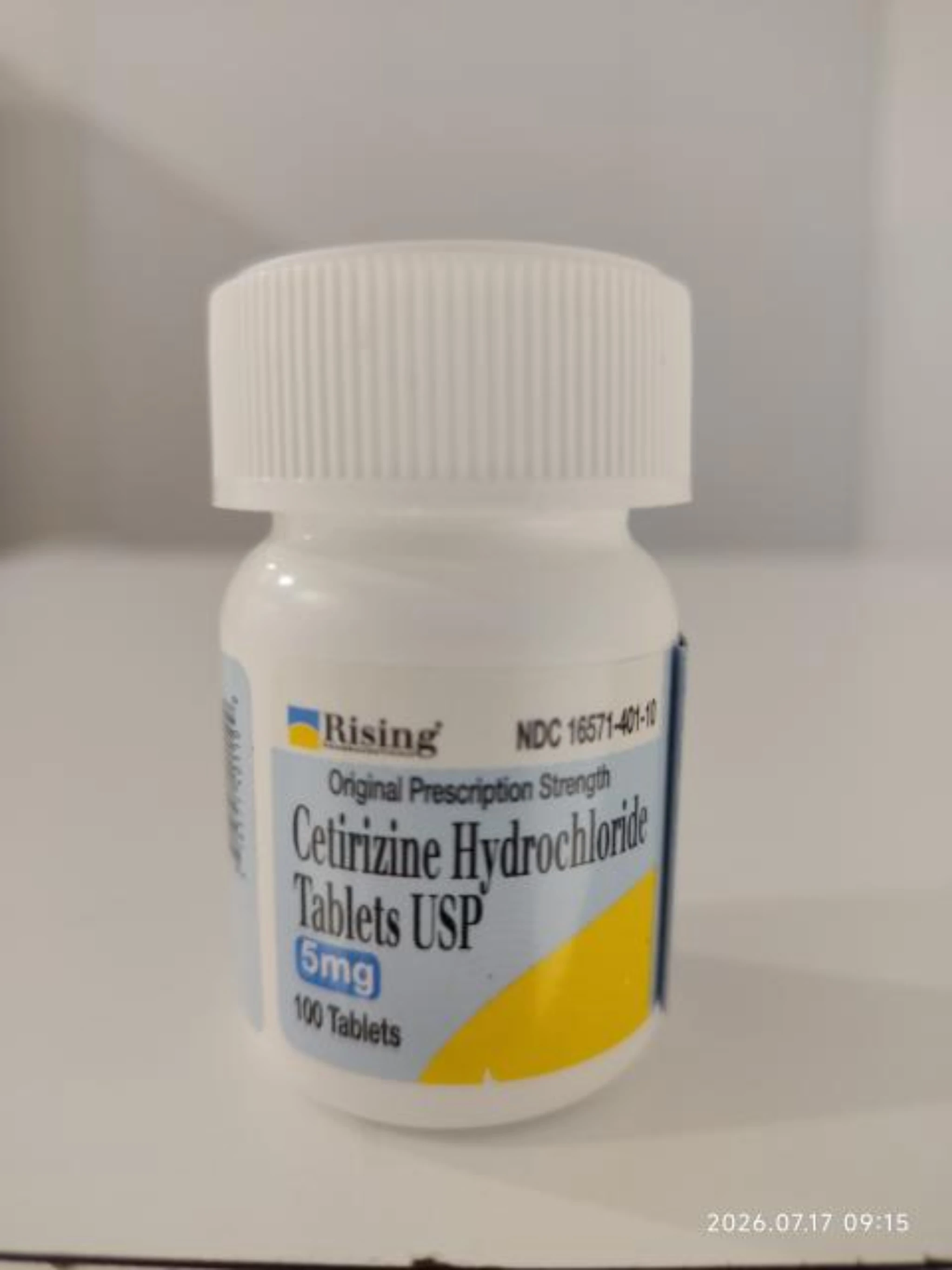 Cetirizine Hydrochloride Tablets 5 mg