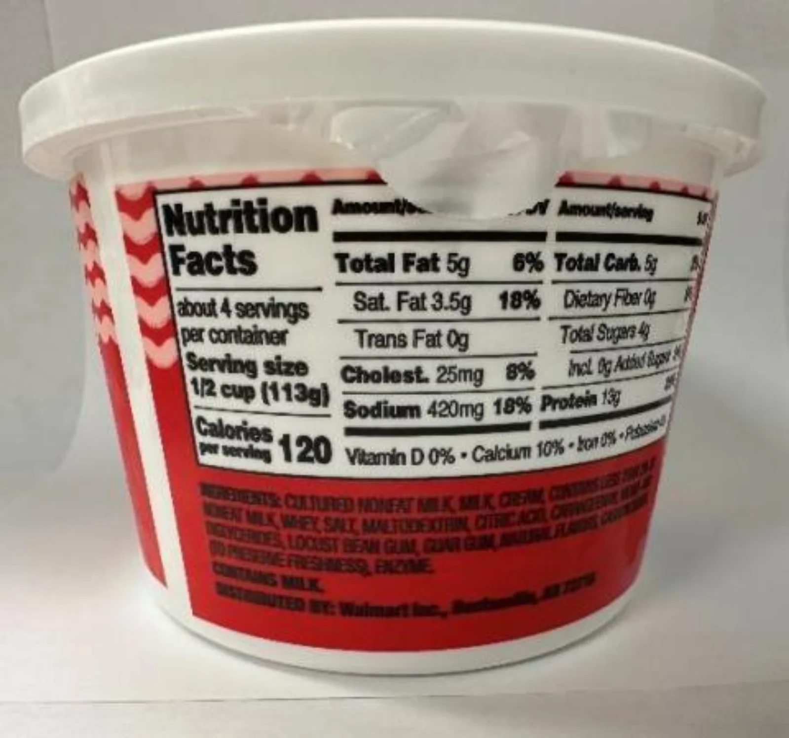 Great Value Fat Free Cottage Cheese